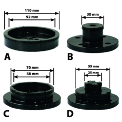 LEMAN - Coffret De 4 Machoires Pour Mandrin