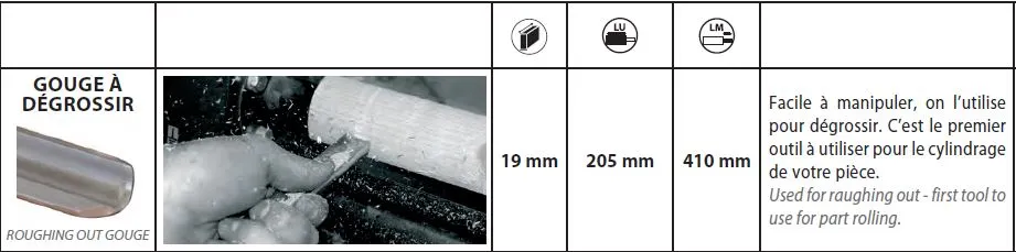 LEMAN - Coffret De 5 Outils De Tournage En Acier HSS – Image 3