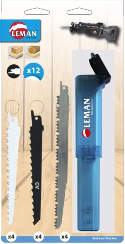 LEMAN - Assortiment De 12 Lames De Scie Sabre