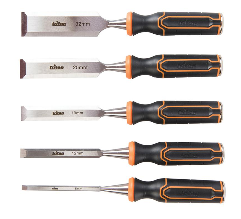 TRITON - TWCS5 Ciseaux à Bois, 5 Pcs - 6/13/19/25/32mm