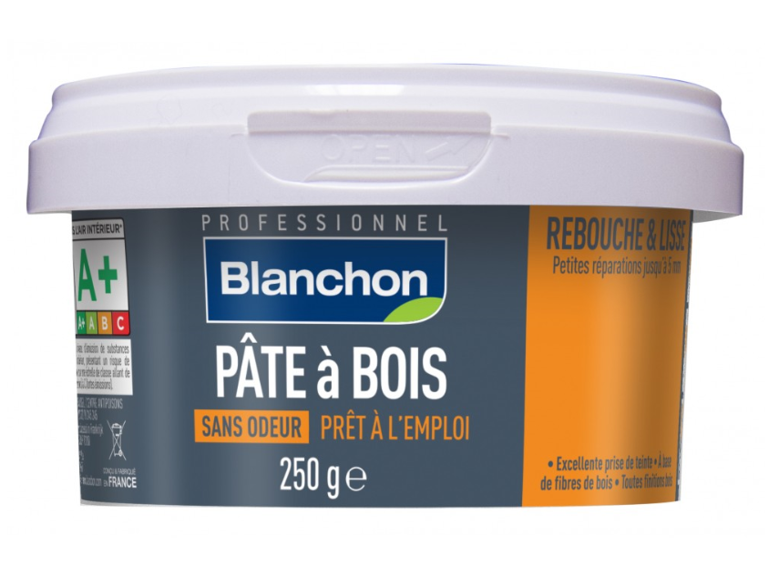 BLANCHON - Pâte à Bois - Rebouchage & Lissage - 80g - 250g - 500g - Différentes Teintes – Image 4