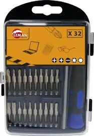 LEMAN - Coffret Tournevis + Embouts De Precision 32 Pcs