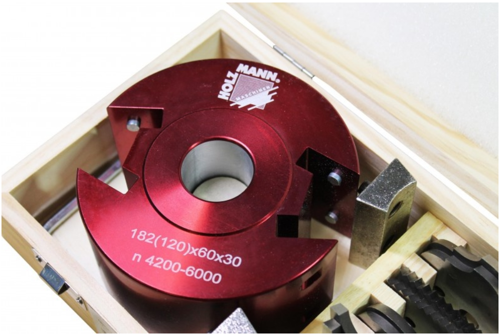 HOLZMANN - UNISET60 - Porte-outil Universel Pour Toupie Alésage 30 - Hauteur 60 + 6 Fers Et Contre-fers – Image 5