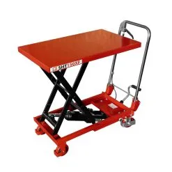 HOLZMANN - SHT150XF - Chariot élévateur à Roulettes - Plateau 740 X 450 X 35 Mm - Charge 150 Kg