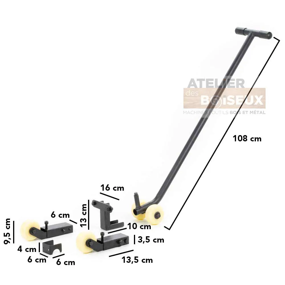 HOLZMANN - UFE450 Kit De Déplacement à Roulettes Pour Machines – Image 2