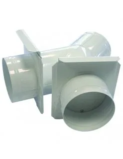 HOLZPROFI - Culotte à 2 Départs Entrée ø100 Mm Sortie ø100/100 Mm