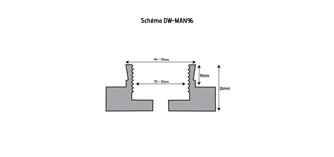 HOLZPROFI - DW-MAN96 - Mandrin 4 Mors Ø96 Mm Avec Queue De Cochon – Image 2