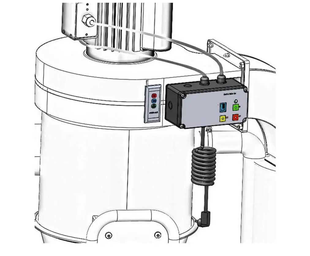 JEAN L'EBENISTE HOLZPROFI - FM-RC - Système De Démarrage Par Télécommande Pour Aspirateur à Copeaux – Image 2