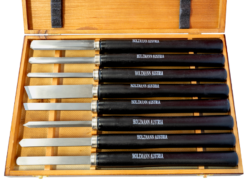 HOLZMANN - H8TLG Coffret De 8 Outils De Tournage Acier Au Chrome