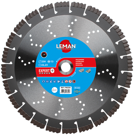 LEMAN - 740 - Disque Diamant Segments Béton Armé, Granit (différents Diamètre Disponibles)
