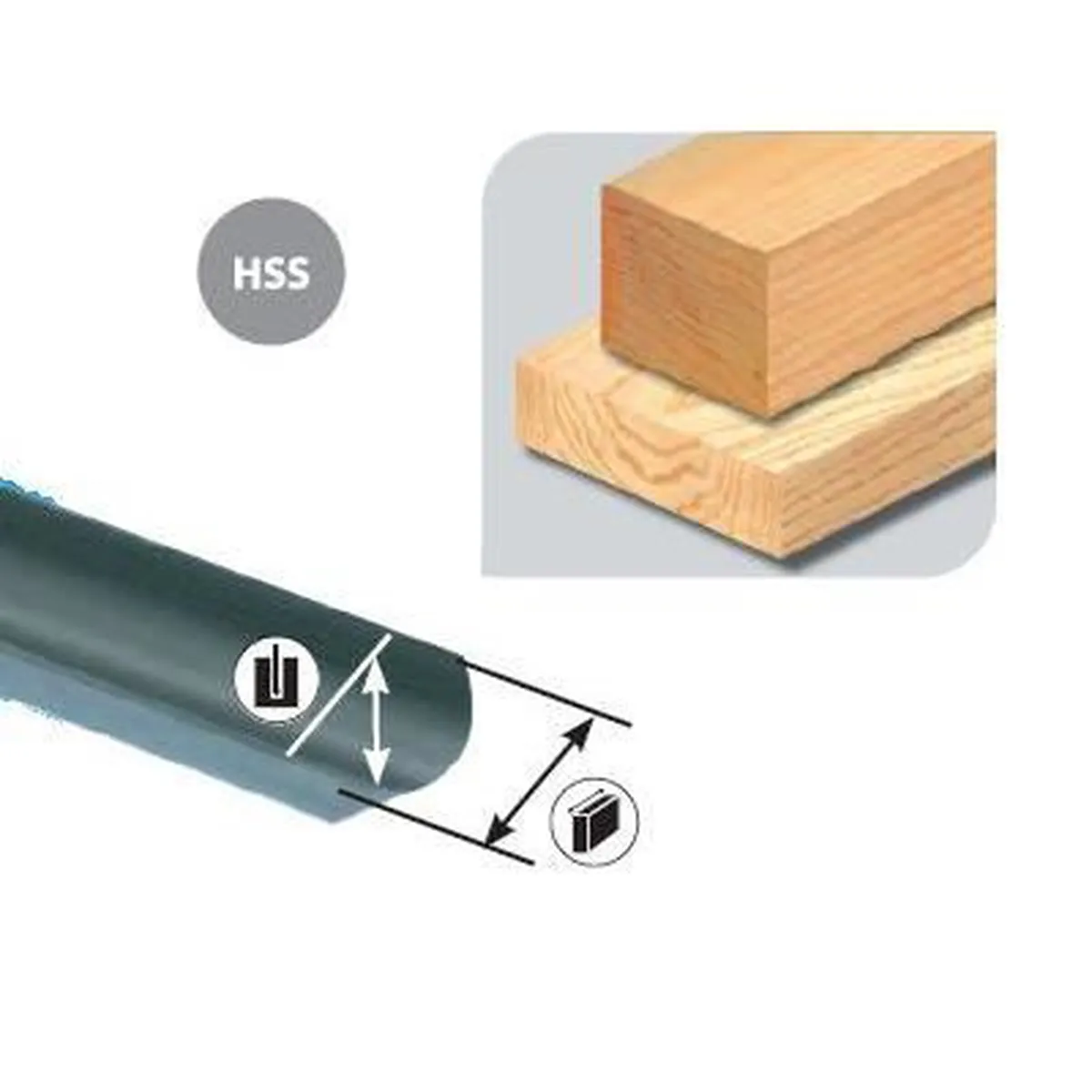 LEMAN - Gouge De Tournage à Profiler HSS 13 Mm – Image 2