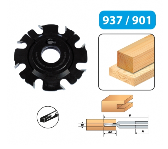 LEMAN - Fraise à Rainer 8 Coupes Extensible De 5 A 9,5mm - Alésage 30 – Image 2