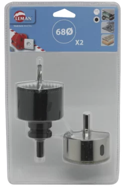 LEMAN - Lot De 2 Trépans Dia 68 Mm