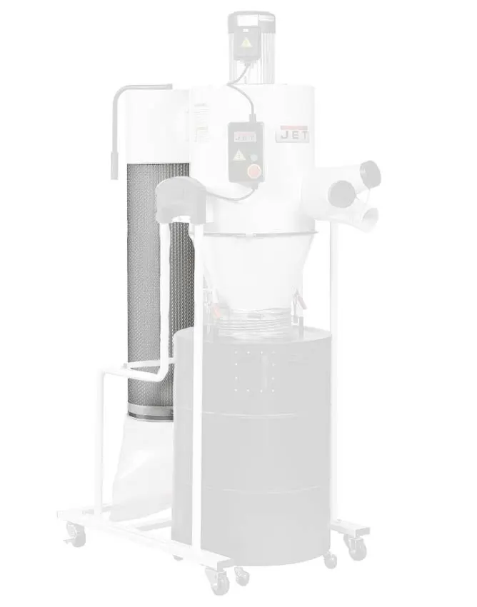 JET - JCDC3-63 - Cartouche Filtre Diamètre 370 Mm Pour Collecteur Cyclonique De Poussières JET JCDC 30 – Image 2