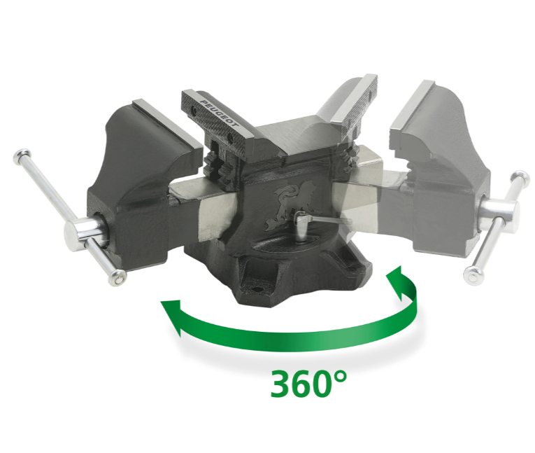 PEUGEOT - EBT200 Etau D'établi Pivotant En Fonte GS Et Acier 200 Mm – Image 2