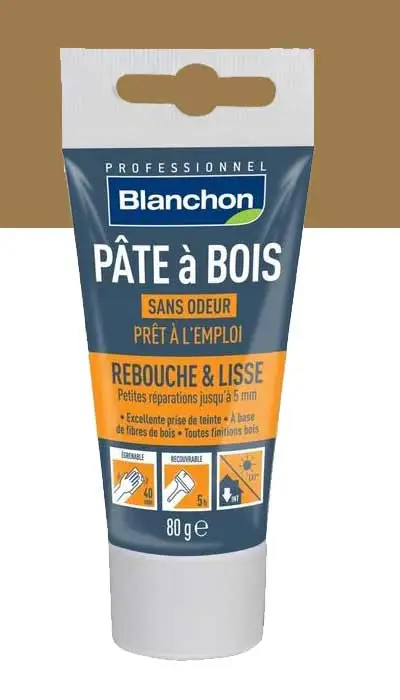 BLANCHON - Pâte à Bois - Rebouchage & Lissage - 80g - 250g - 500g - Différentes Teintes – Image 7