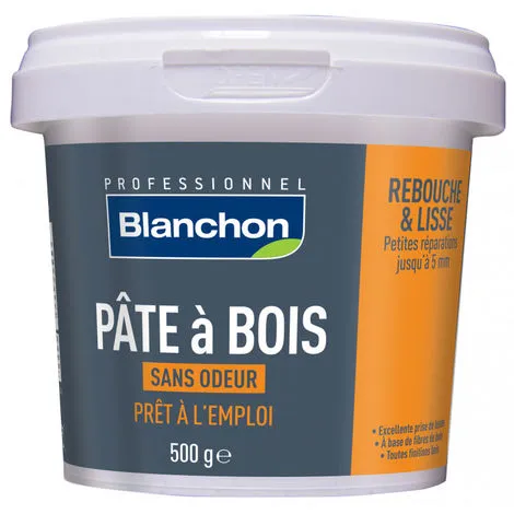 BLANCHON - Pâte à Bois - Rebouchage & Lissage - 80g - 250g - 500g - Différentes Teintes – Image 5