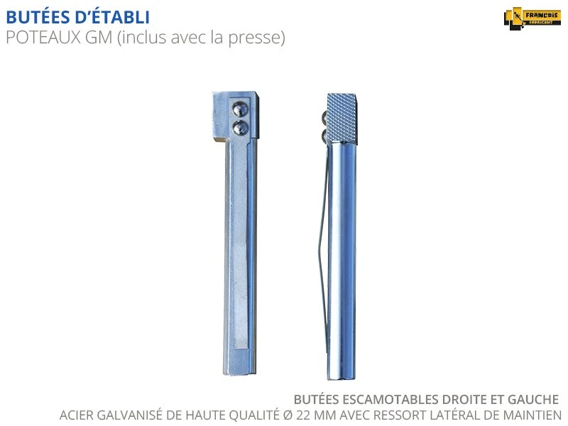 ETABLIS FRANCOIS - ESC Etablis Sculpteur / Luthier Avec Presse Avant à Serrage Rapide PR52 (presse Avec Système De Débrayage Rapide Et Automatique) – Image 8
