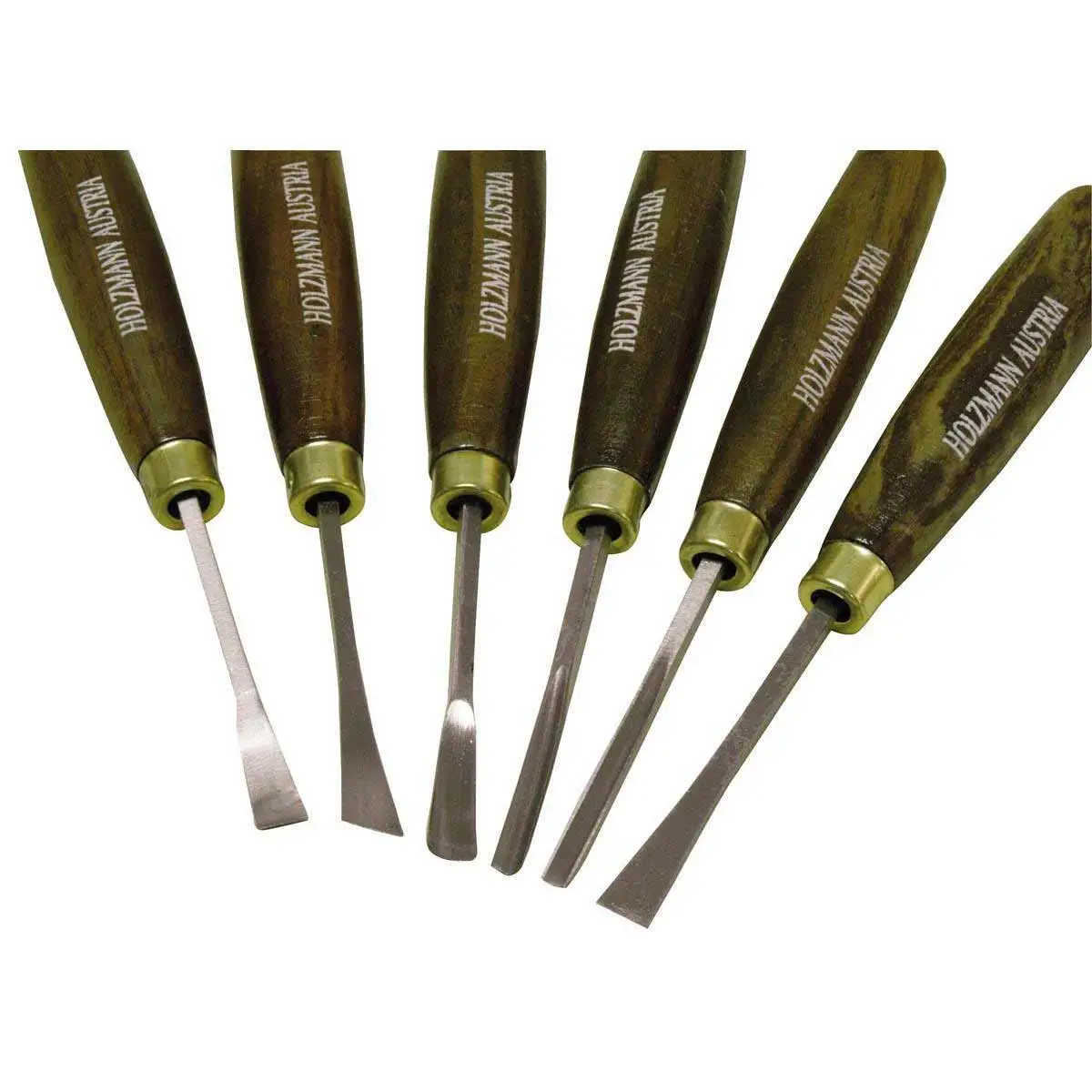 HOLZMANN - SCH6TLG Coffret De 6 Gouges De Tournage Longueur 185 Mm – Image 2