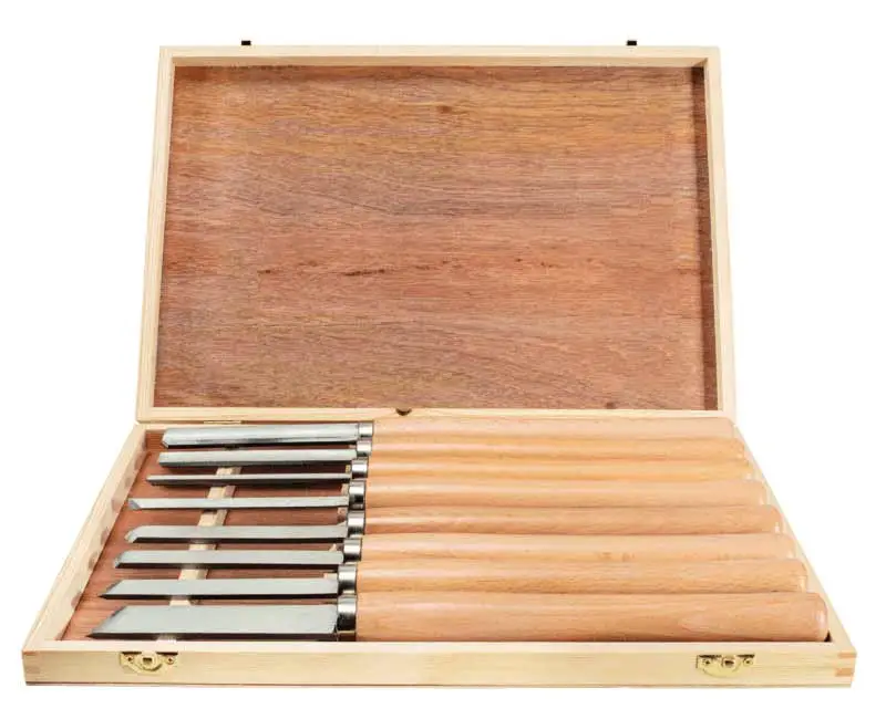 SCHEPPACH - Coffret 8 Outils De Tournage 300 Mm En Acier Rapide – Image 2