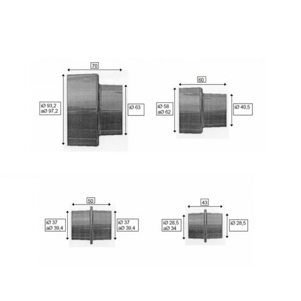 SCHEPPACH - Jeu De 4 Buses D'aspiration – Image 4