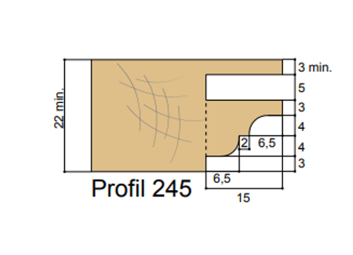 Forézienne MFLS ZAK - ZAK509245 Profil ¼ De Rond Congé Ht14 Mm