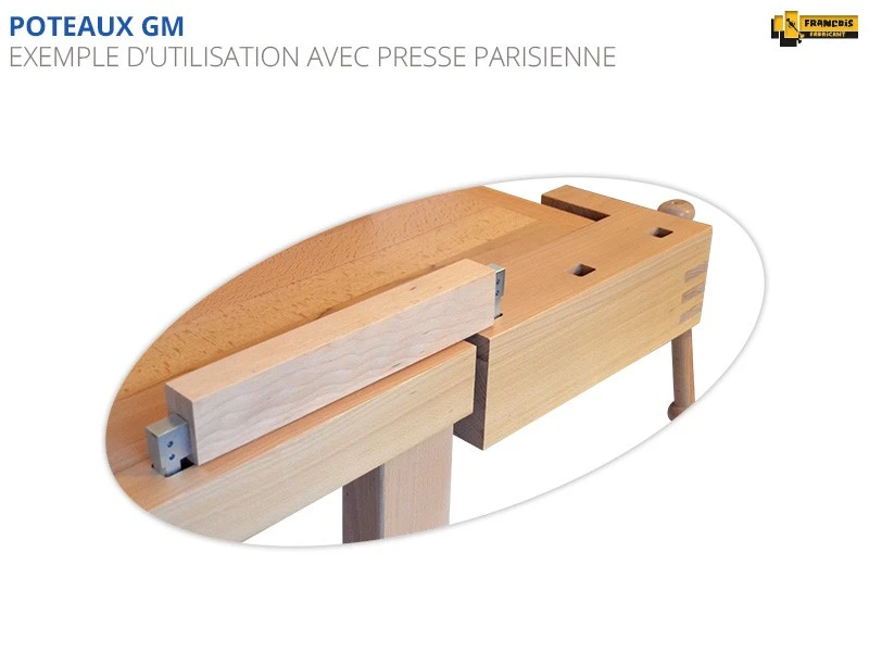 ETABLIS FRANCOIS ÉTABLIS FRANÇOIS - PM Paire De Poteaux De Serrage Petit Modèle ø15 Mm - Acier Galvanisé – Image 2