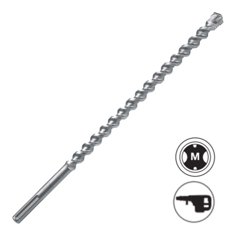 LEMAN Foret SDS Max - 4 Taillants - Béton Armé (différents Diamètres Disponibles)